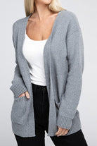 Melange Open Front Sweater Cardigan - Guy Christopher