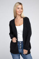 Melange Open Front Sweater Cardigan - Guy Christopher