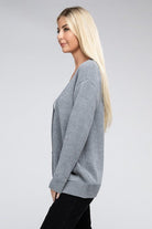 Melange Open Front Sweater Cardigan - Guy Christopher