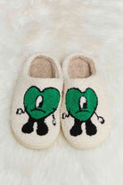 Melody Love Heart Print Plush Slippers - Guy Christopher