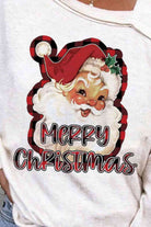 MERRY CHRISTMAS Graphic Asymmetrical Neck Top - Guy Christopher