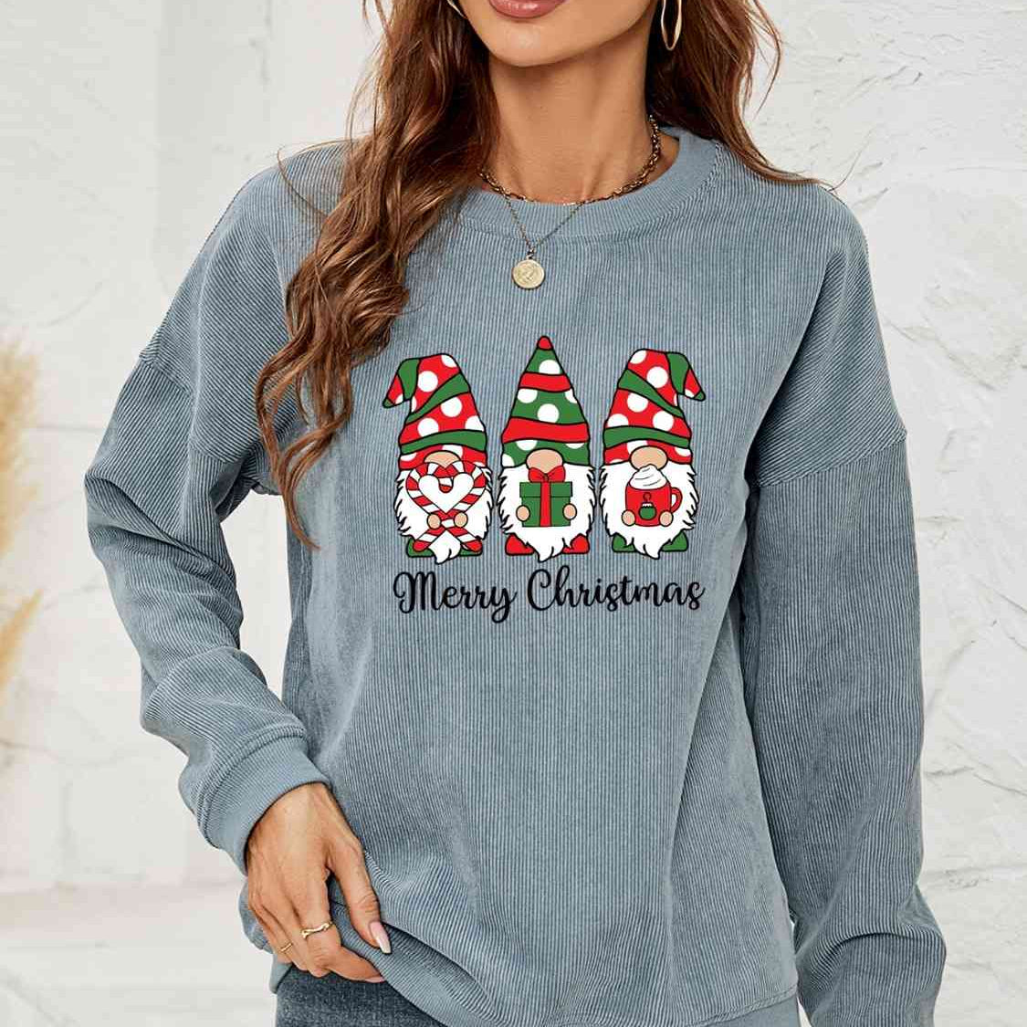 MERRY CHRISTMAS Graphic Sweatshirt - Guy Christopher