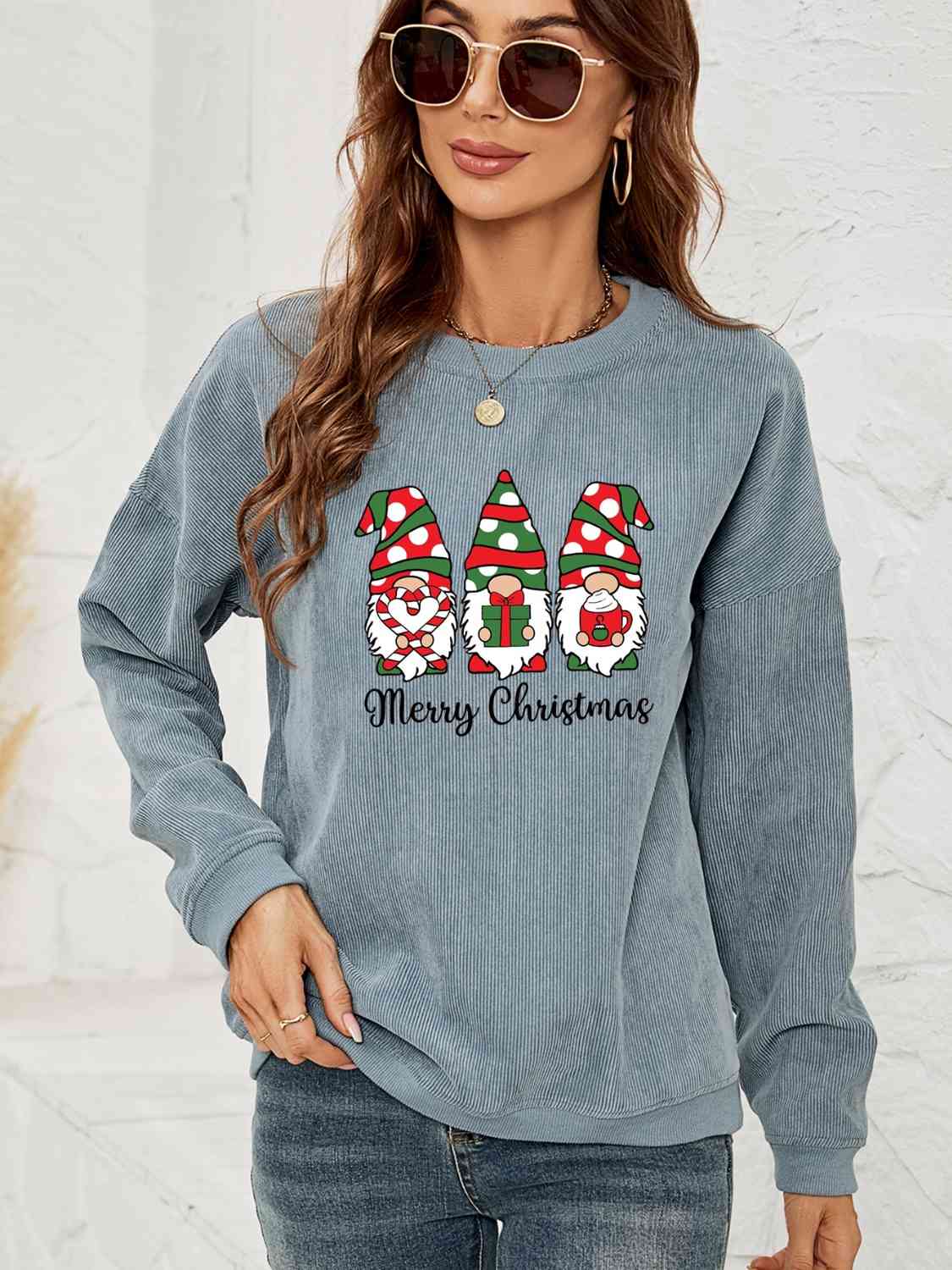 MERRY CHRISTMAS Graphic Sweatshirt - Guy Christopher