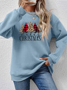 MERRY CHRISTMAS Round Neck Long Sleeve Sweatshirt - Guy Christopher