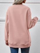 MERRY CHRISTMAS Round Neck Long Sleeve Sweatshirt - Guy Christopher