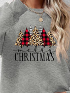 MERRY CHRISTMAS Round Neck Long Sleeve Sweatshirt - Guy Christopher