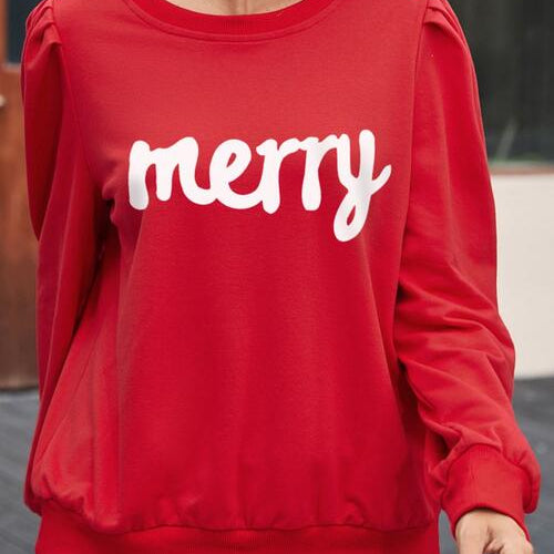 MERRY Ruff Sleeve Buttoned Sweatshirt - Guy Christopher