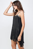 Metal Fringed Sexy Mini Dress - Guy Christopher