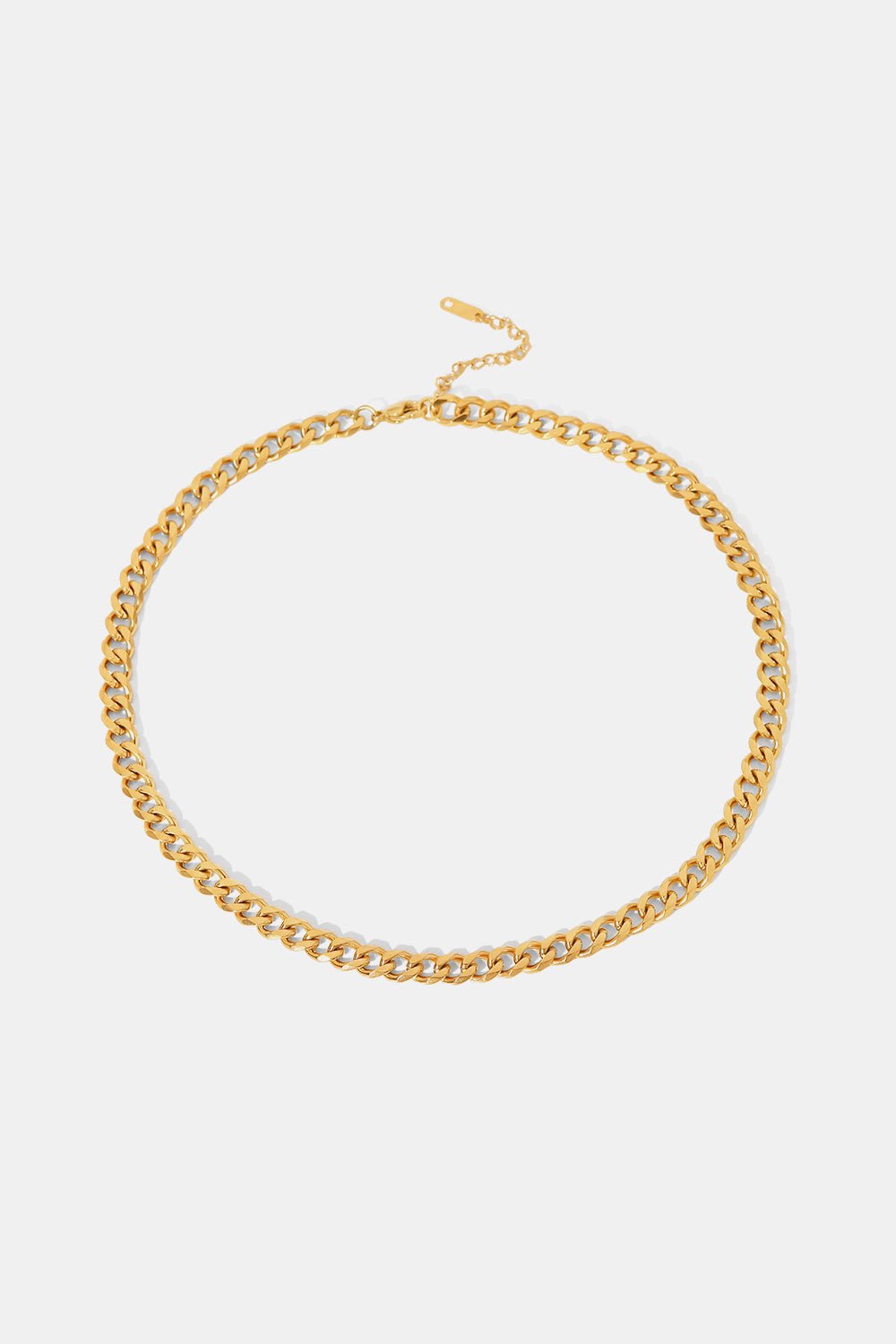 Minimalist 18K Gold Plated Curb Chain Necklace - Guy Christopher