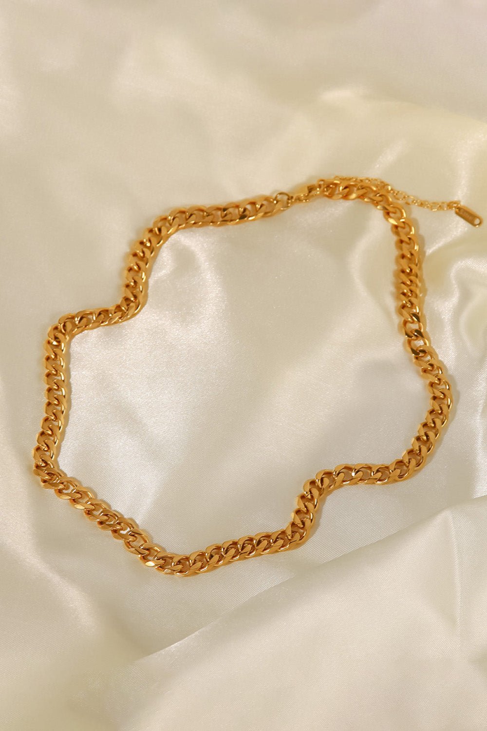 Minimalist 18K Gold Plated Curb Chain Necklace - Guy Christopher