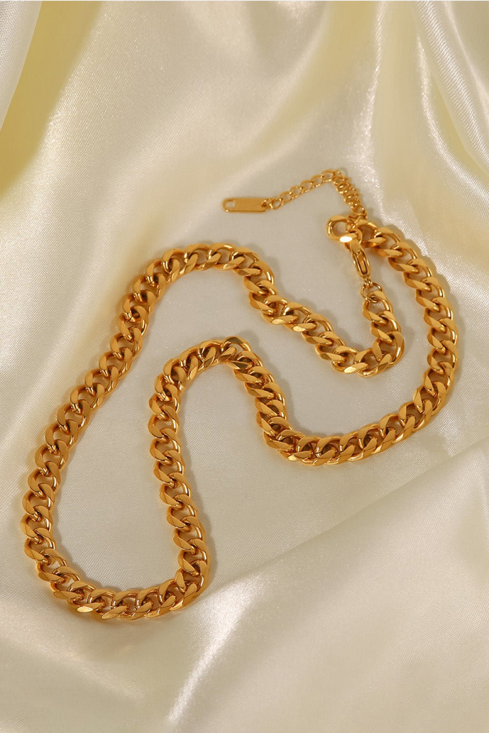 Minimalist 18K Gold Plated Curb Chain Necklace - Guy Christopher