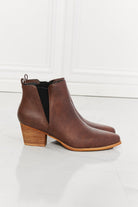 MMShoes Back At It Point Toe Bootie in Chocolate - Guy Christopher