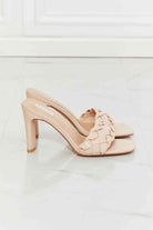 MMShoes Top of the World Braided Block Heel Sandals in Beige - Guy Christopher
