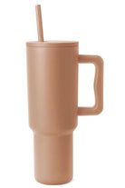 Monochromatic Stainless Steel Tumbler with Matching Straw - Guy Christopher