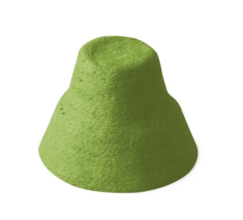 NAOMI Jute Clochet Straw Hat in Matcha Green - Guy Christopher