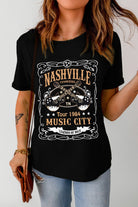 Nashville Music City Graphic Tee Shirt - Indulge in the Melodic Enchantment of Nashville - Feel the Rhapsody of Music with Every Wear - Guy Christopher