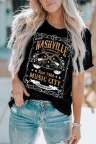 Nashville Music City Graphic Tee Shirt - Indulge in the Melodic Enchantment of Nashville - Feel the Rhapsody of Music with Every Wear - Guy Christopher