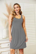 Ninexis Full Size Round Neck Sleeveless Dress - Guy Christopher