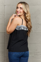 Ninexis It's About Time Lace Detail Loose Cami Top - Guy Christopher