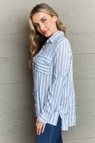Ninexis Take Your Time Collared Button Down Striped Shirt - Guy Christopher
