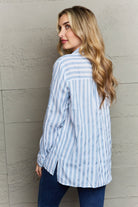 Ninexis Take Your Time Collared Button Down Striped Shirt - Guy Christopher