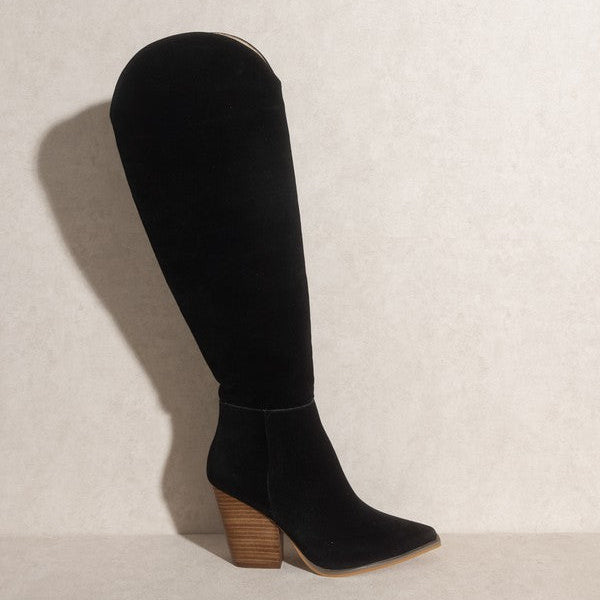 Oasis Society Clara - Knee-High Western Boots - Guy Christopher