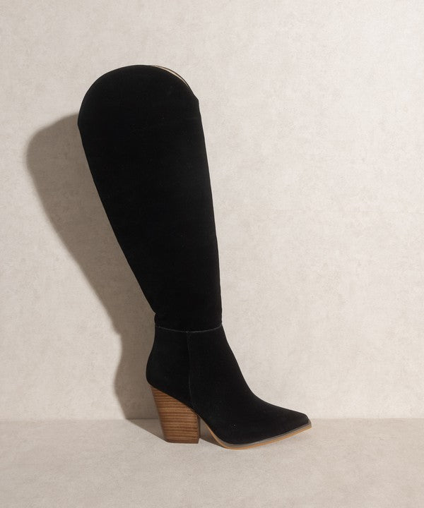 Oasis Society Clara - Knee-High Western Boots - Guy Christopher