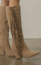 OASIS SOCIETY OUT WEST - Knee-High Fringe Boots - Guy Christopher