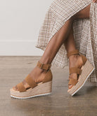 OASIS SOCIETY Slyvie - Double Strap Wedge Heel - Guy Christopher