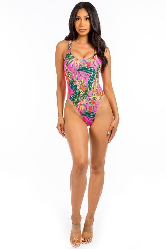 ONE-PIECE TROPICAL PRINT - Guy Christopher