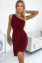 One-Shoulder Sleeveless Dress - Guy Christopher