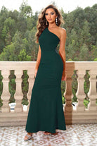 One-Shoulder Sleeveless Maxi Dress - Guy Christopher