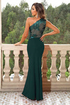 One-Shoulder Sleeveless Maxi Dress - Guy Christopher