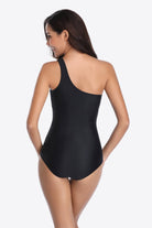 One-Shoulder Sleeveless One-Piece Swimsuit - Guy Christopher