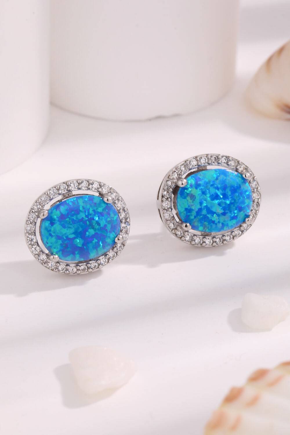 Opal Round Earrings - Sparkling Love from the Depths of Australia - A Timeless Treasure for Your Eternal Romance - Guy Christopher