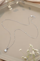 Opal Round Pendant Chain Necklace - Captivating the Mystique of Ocean and Love - An Exquisite Gift for Her - Guy Christopher