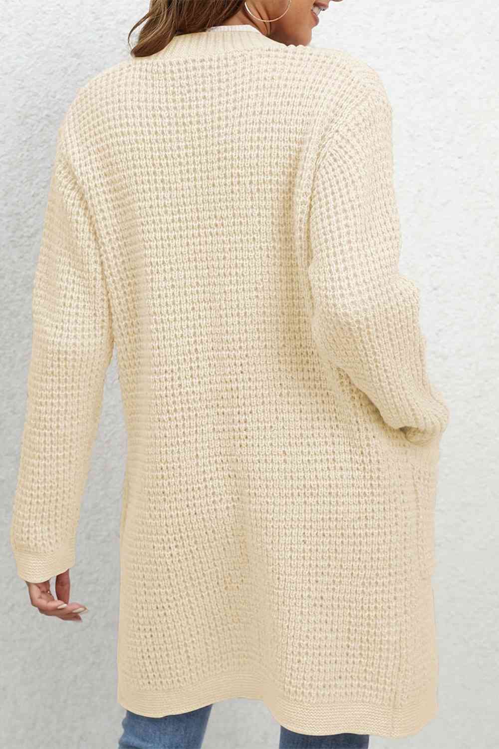 Open Front Cardigan with Pockets - Guy Christopher