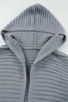 Open Front Longline Hooded Cardigan - Guy Christopher