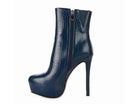 Orion High Heeled Croc Ankle Boot - Guy Christopher