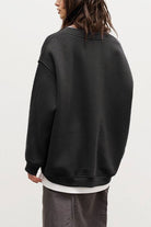 Oversize Round Neck Dropped Shoulder Sweatshirt - Guy Christopher