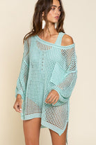 Oversized Fit See-through Pullover Sweater - Guy Christopher