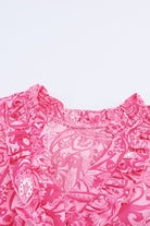Paisley Print Flounce Sleeve Maxi Dress - Guy Christopher
