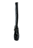 Patent Stiletto Heeled Mid Calf Boots - Guy Christopher