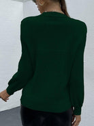 Pearl Detail Round Neck Sweater - Guy Christopher