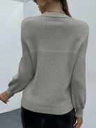 Pearl Detail Round Neck Sweater - Guy Christopher