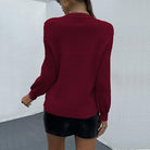 Pearl Detail Round Neck Sweater - Guy Christopher