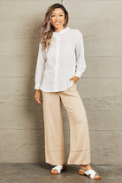 Petal Dew Take Me Out Lightweight Button Down Top - Guy Christopher