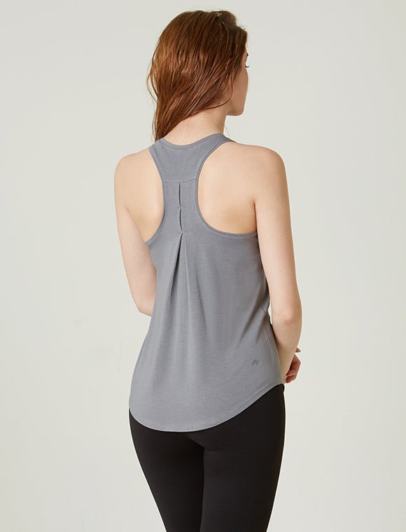 Pinch Me Pleated Racerback Tank - Guy Christopher