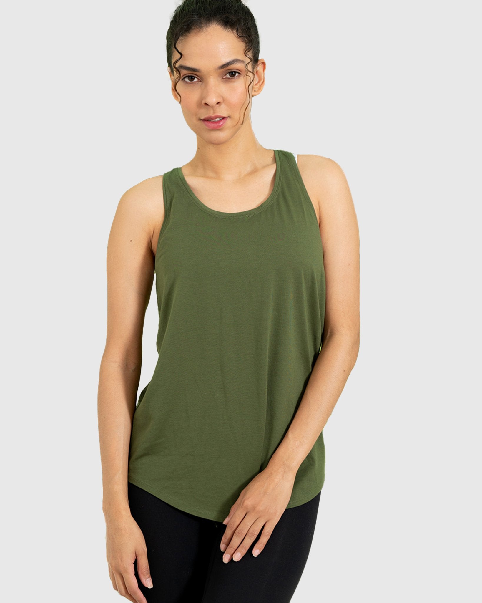 Pinch Me Pleated Racerback Tank - Guy Christopher