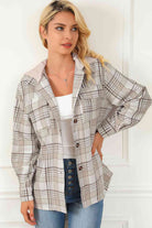 Plaid Button Down Hooded Jacket - Guy Christopher